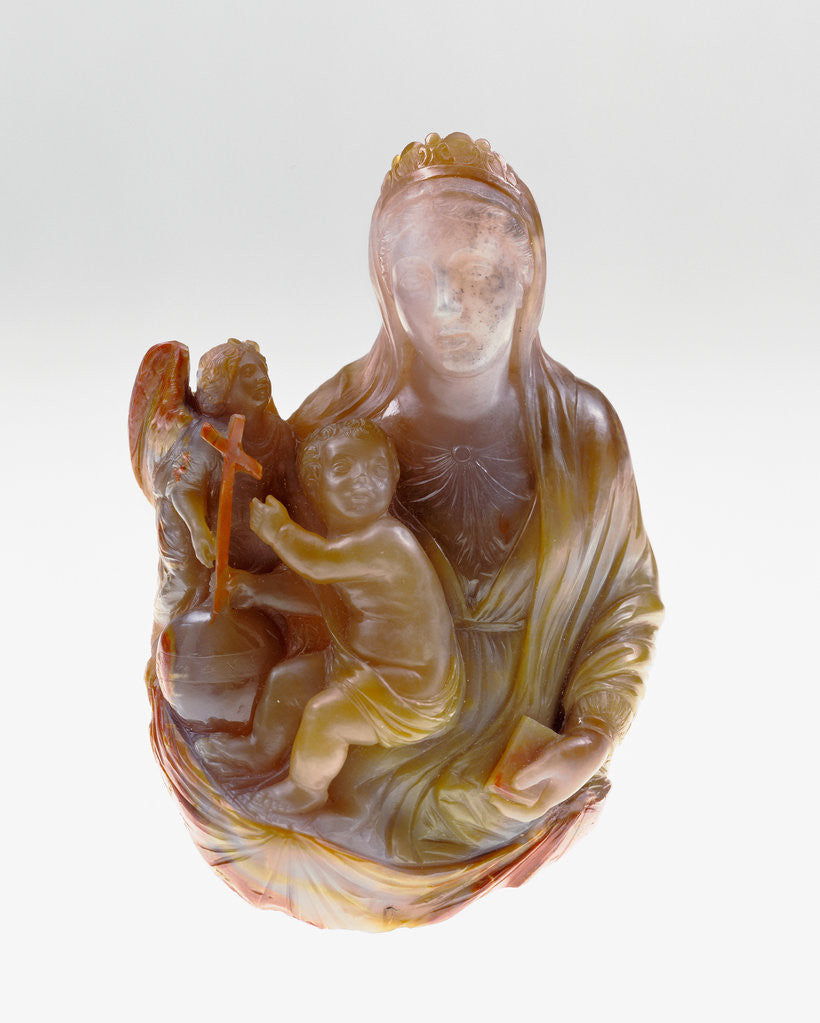 Detail of Madonna and Child with an Angel by Anonymous