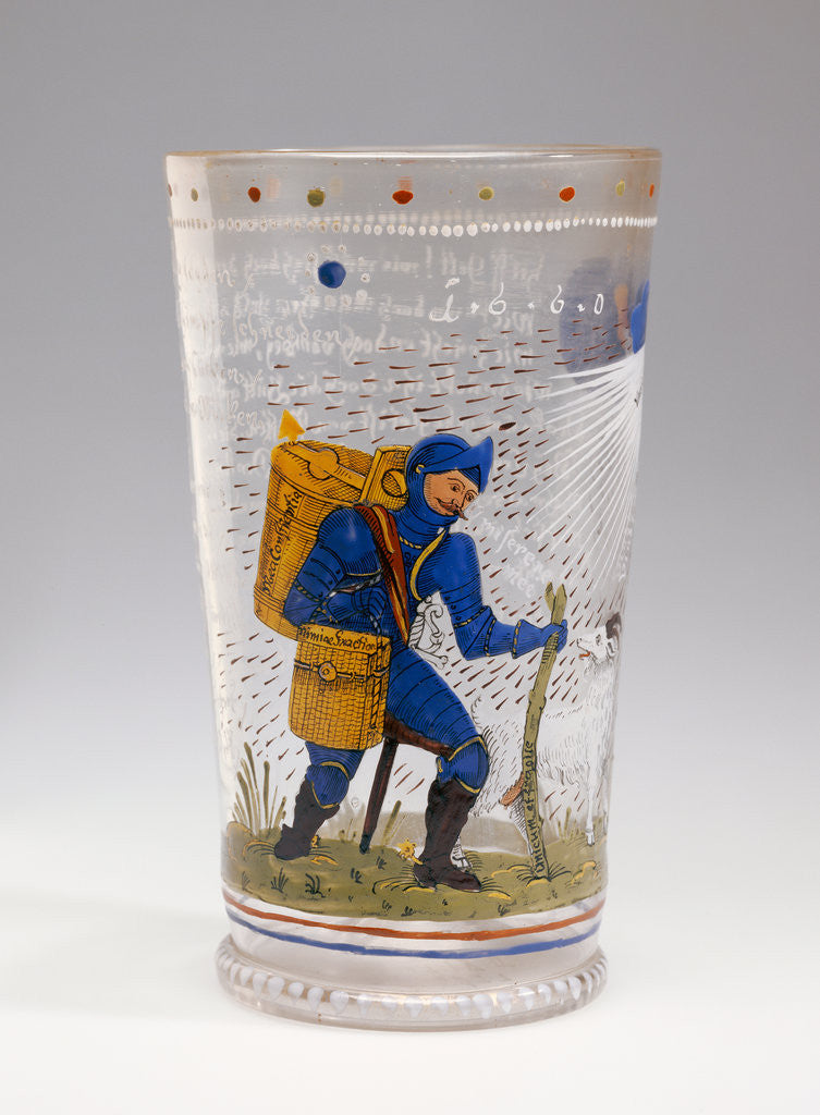 Detail of Satirical Beaker by Anonymous