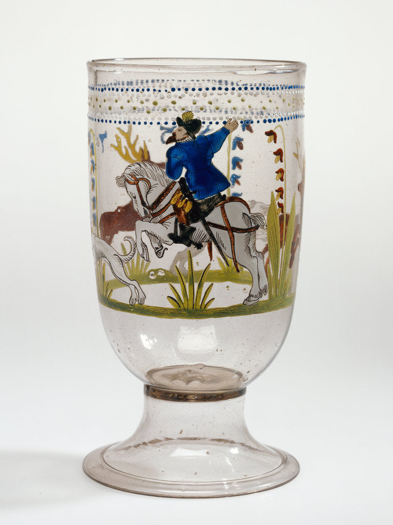 Detail of Hunt Goblet by Anonymous