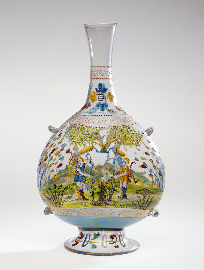 Detail of Pilgrim Flask by Anonymous