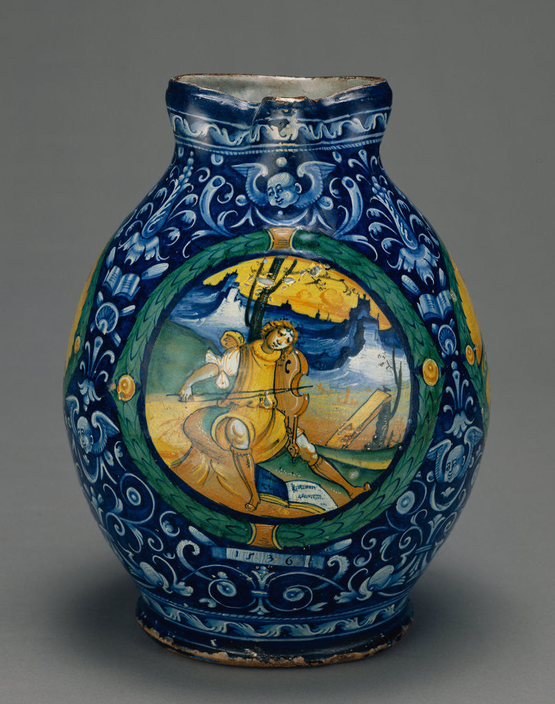 Detail of Jug with a Musical Theme by Anonymous