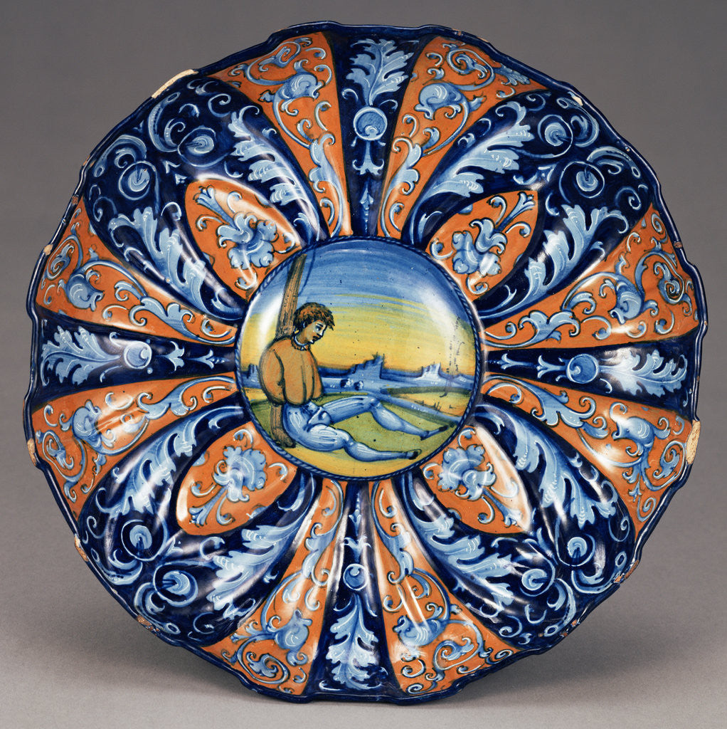 Detail of Molded Dish with an Allegory of Love by Anonymous