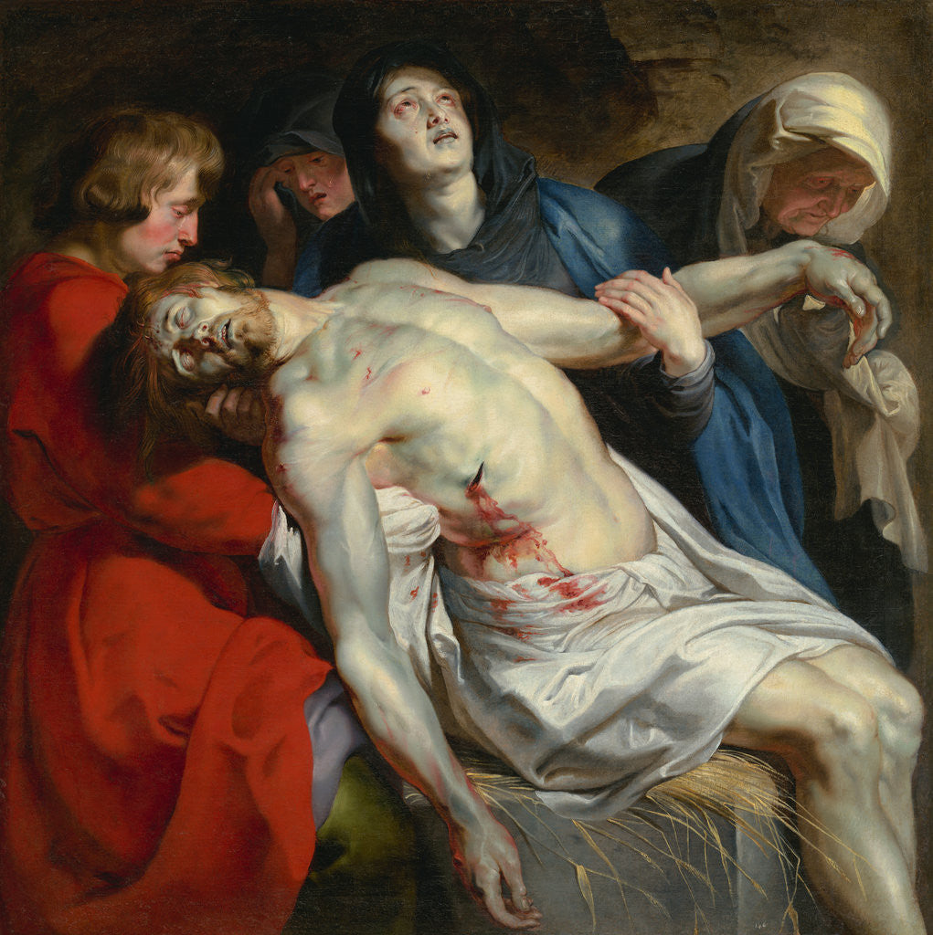 Detail of The Entombment by Peter Paul Rubens