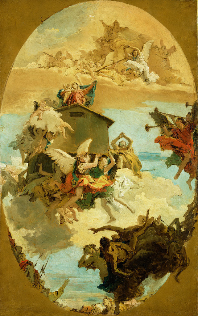 Detail of The Miracle of the Holy House of Loreto by Giovanni Battista Tiepolo