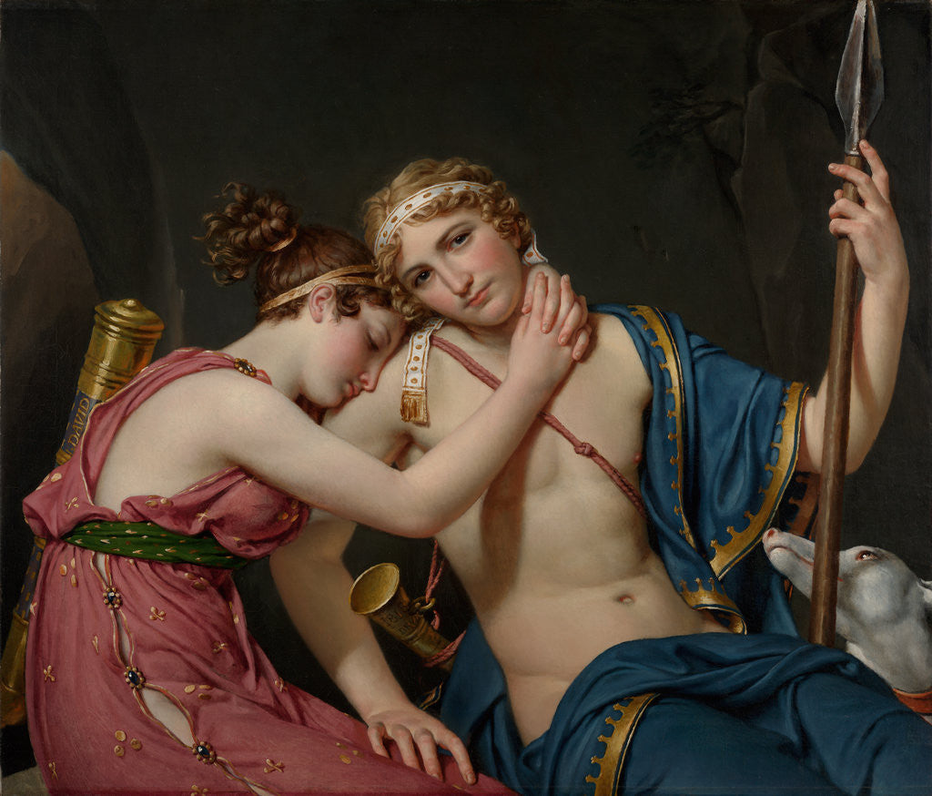 Detail of The Farewell of Telemachus and Eucharis by Jacques-Louis David