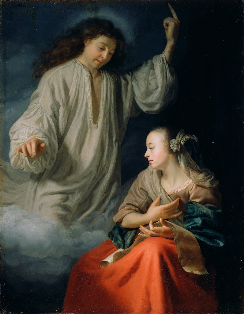 Detail of The Annunciation by Godfried Schalcken