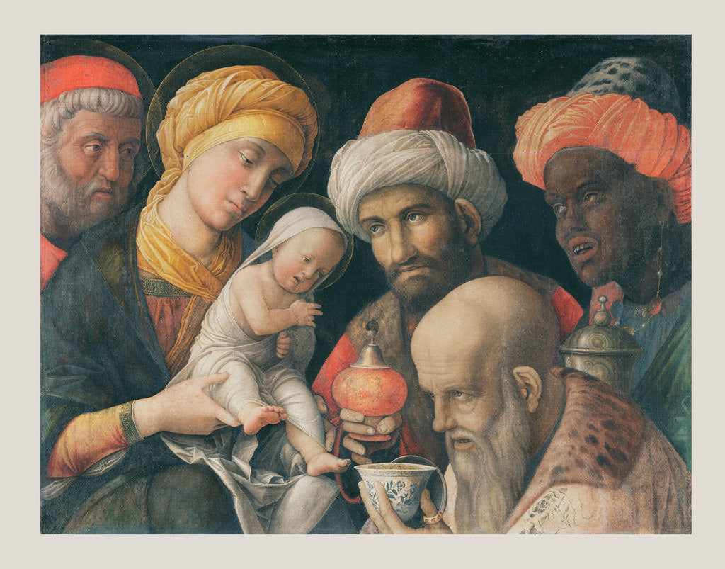 Detail of Adoration of the Magi by Andrea Mantegna