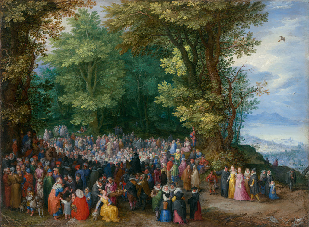 Detail of The Sermon on the Mount by Jan Brueghel the Elder