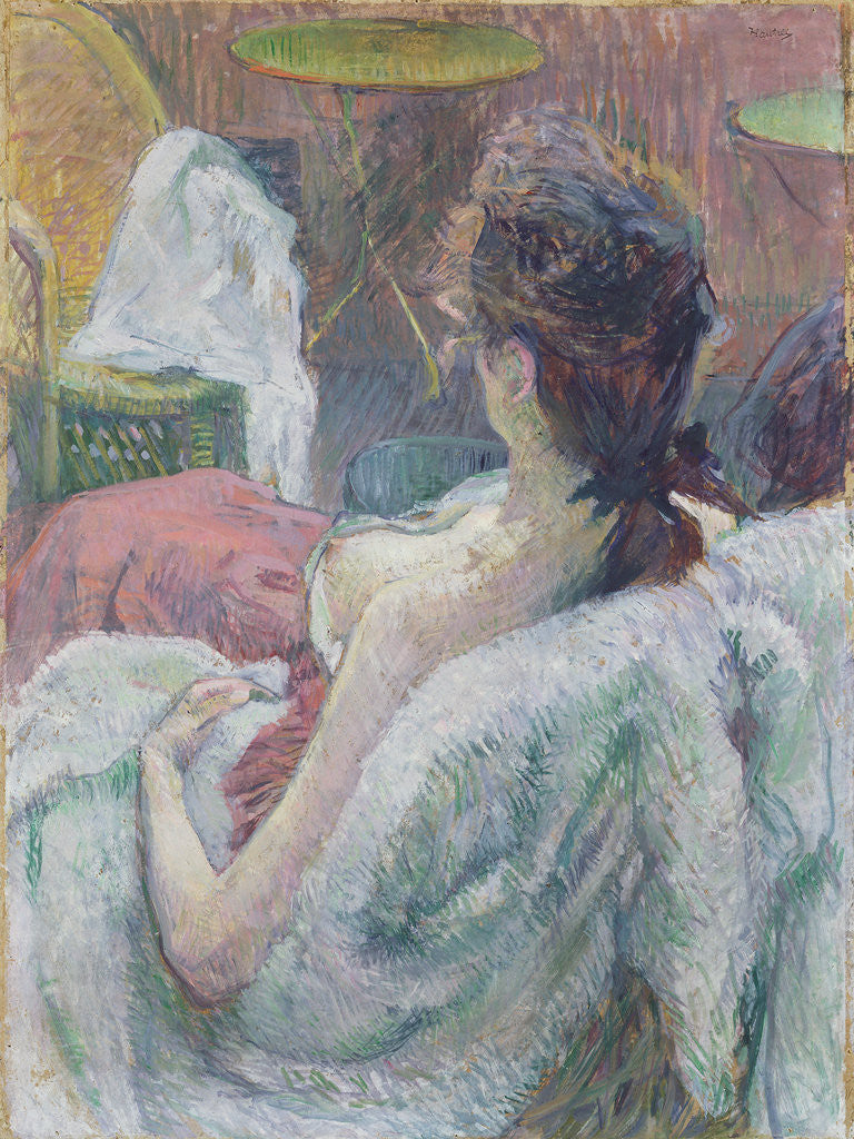 Detail of The Model Resting by Henri de Toulouse-Lautrec