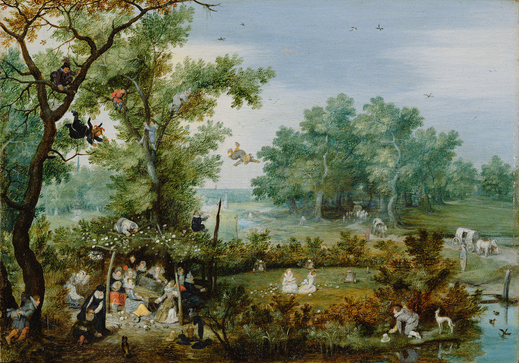 Detail of Merry Company in an Arbor by Adriaen van de Venne