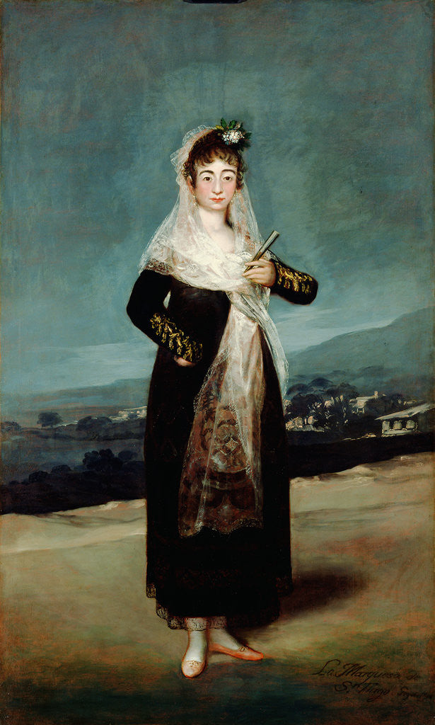 Detail of Portrait of the Marquesa de Santiago by Francisco José de Goya y Lucientes