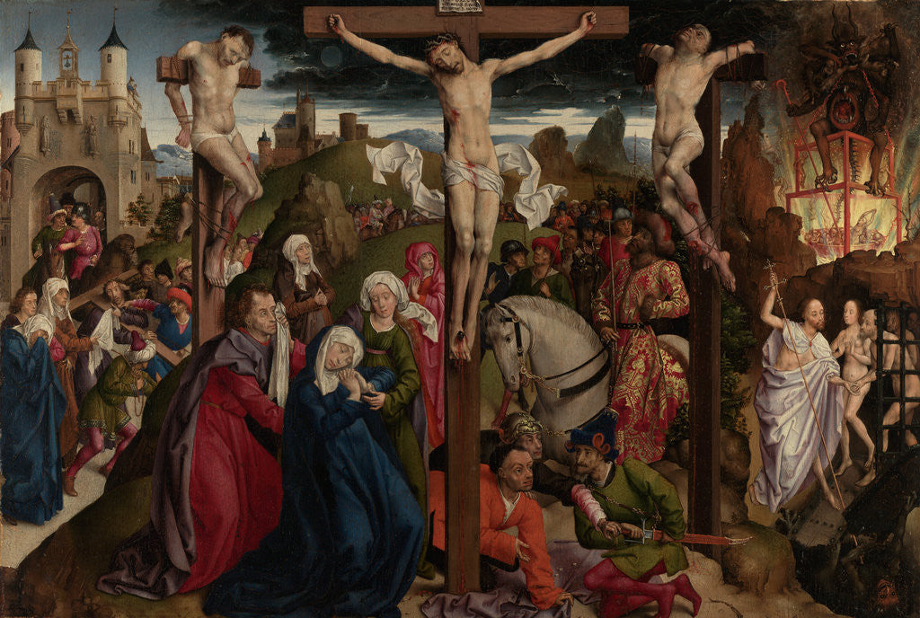 The Crucifixion by Dreux Budé Master