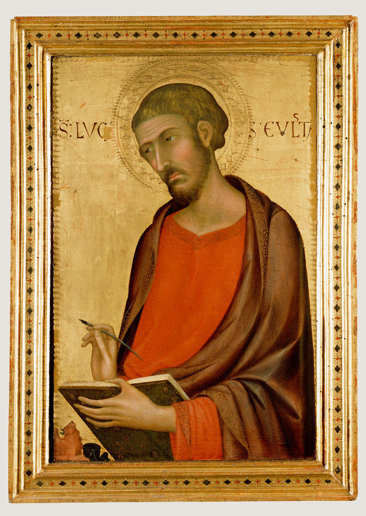 Detail of St. Luke by Simone Martini