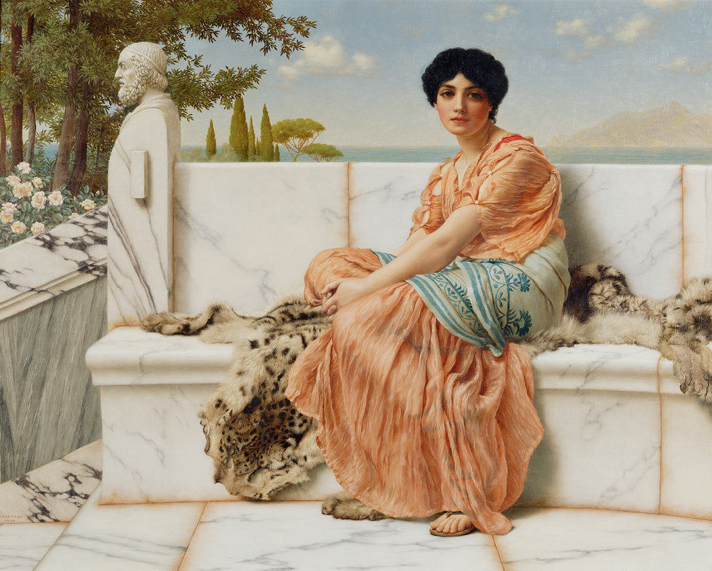 Detail of Reverie by John William Godward
