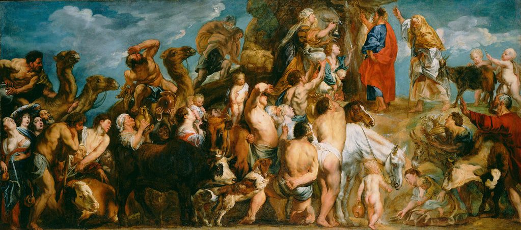 Moses Striking Water from the Rock by Jacob Jordaens