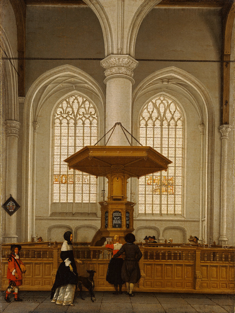 Detail of Interior of the Laurenskerk at Rotterdam by Anthonie De Lorme