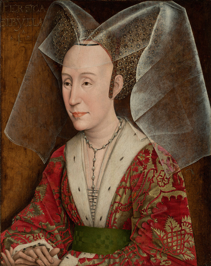Detail of Portrait of Isabella of Portugal by Workshop of Rogier van der Weyden