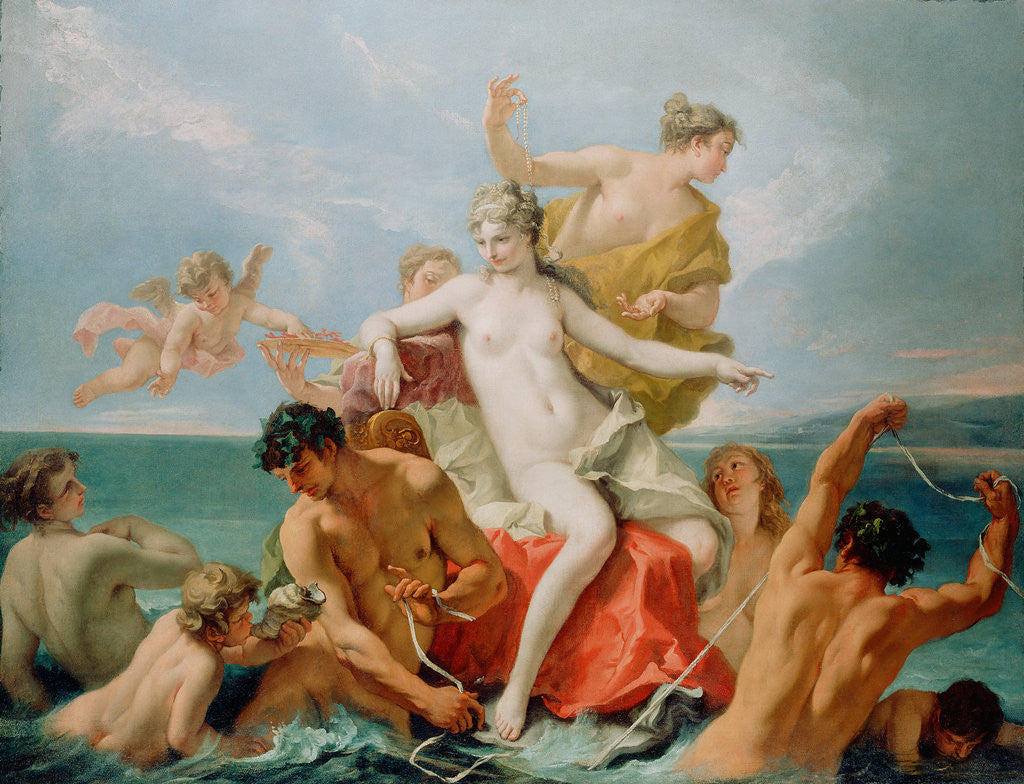 Detail of Triumph of the Marine Venus by Sebastiano Ricci