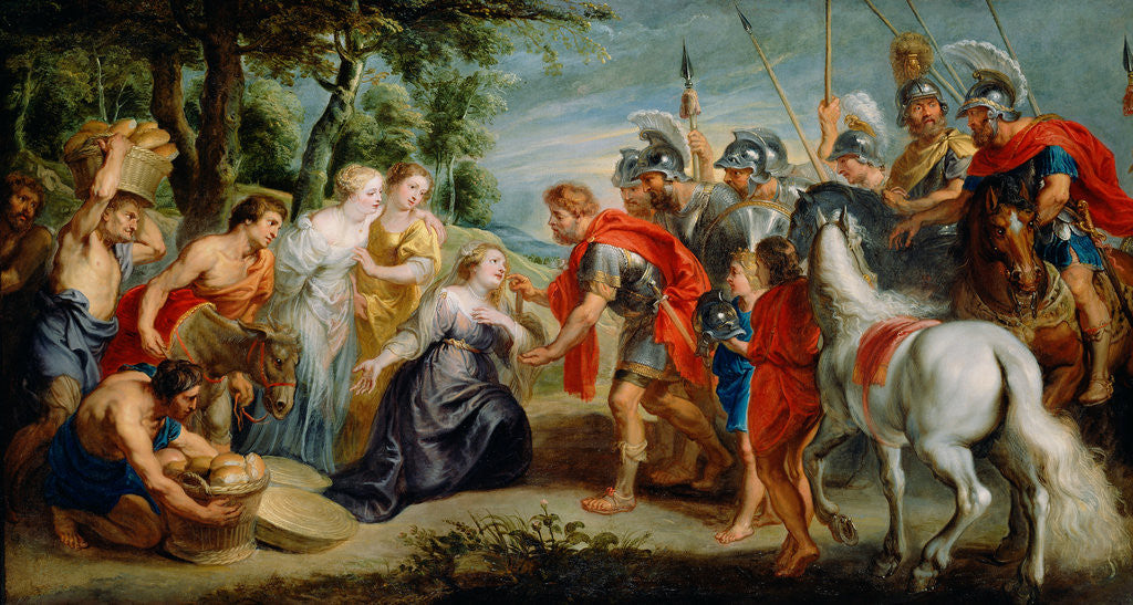 Detail of David Meeting Abigail by Workshop of Peter Paul Rubens
