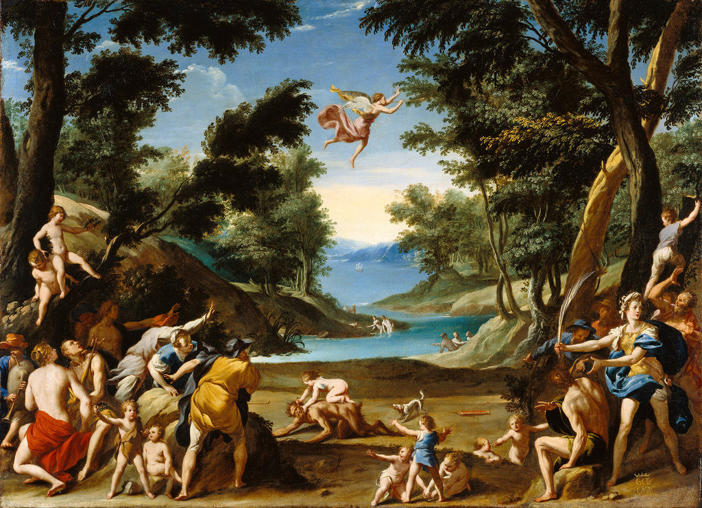 Detail of Cupid and Pan by Federico Zuccaro