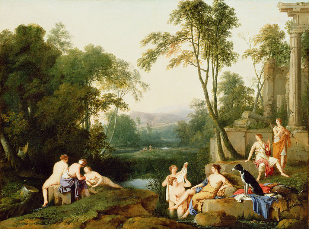 Detail of Diana and Her Nymphs in a Landscape by Laurent de La Hyre