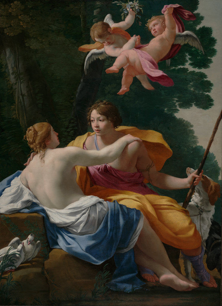 Detail of Venus and Adonis by Simon Vouet