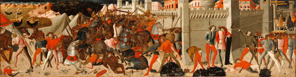 Detail of Battle Before a Walled City by Anonymous