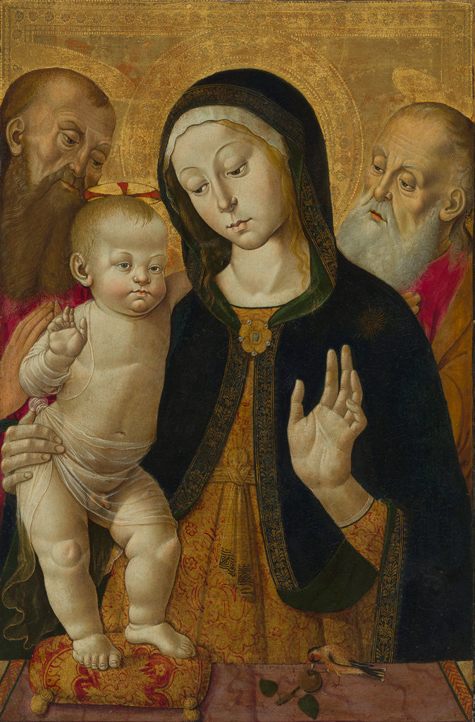 Madonna and Child with Two Hermit Saints by Bernardino Fungai