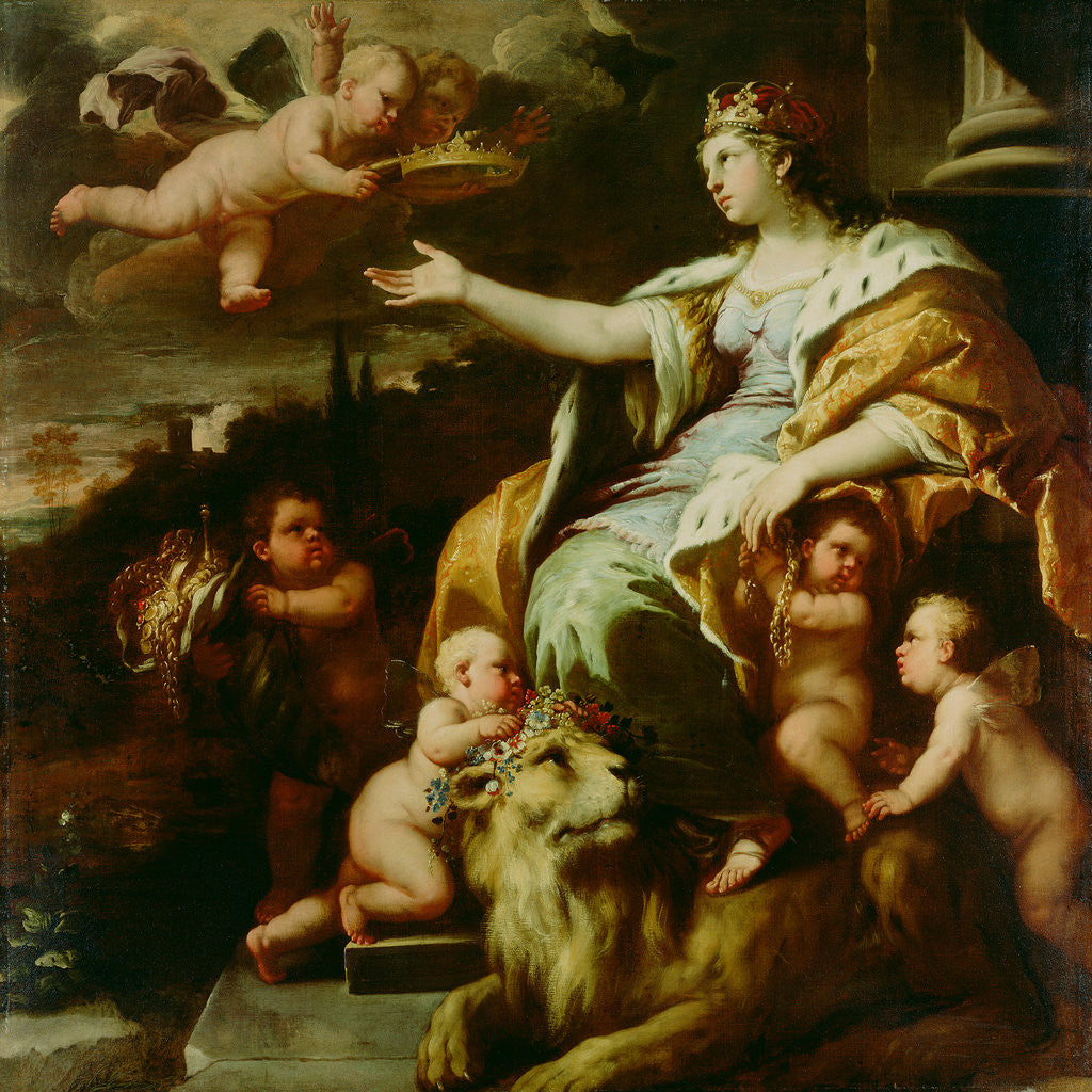 Detail of Allegory of Magnanimity by Luca Giordano