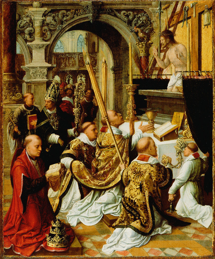Detail of The Mass of Saint Gregory the Great by Adriaen Ysenbrandt