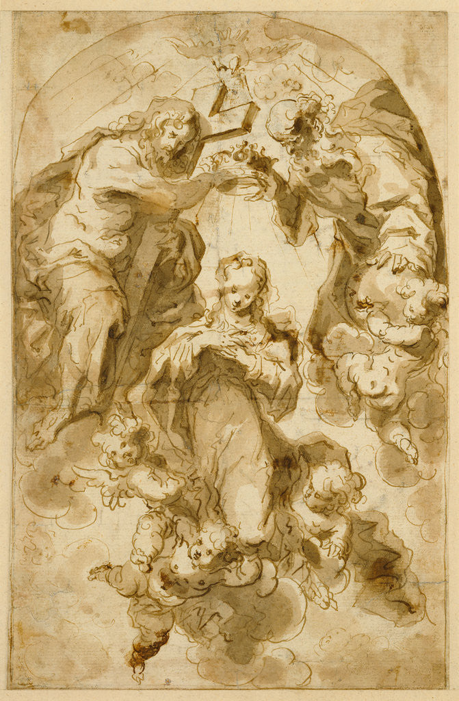 Detail of The Coronation of the Virgin by Francisco Ribalta