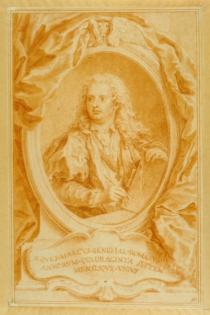 Detail of Self-Portrait by Marco Benefial
