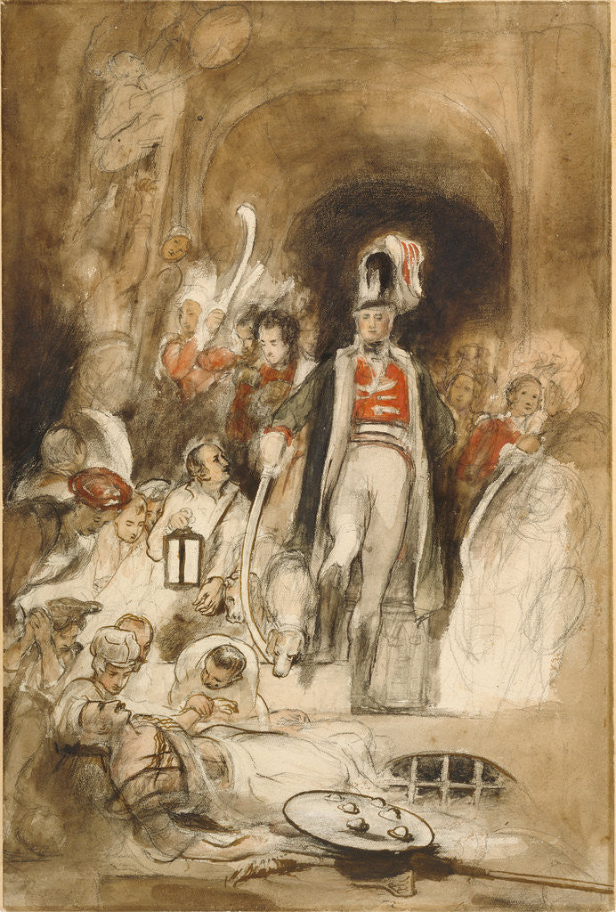 Detail of Study for 'Sir David Baird Discovering the Body of Tipu Sahib' by Sir David Wilkie