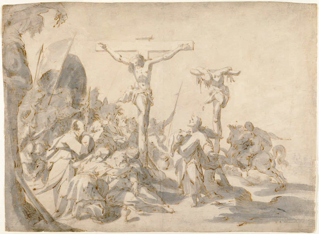 Detail of The Crucifixion by Hans von Aachen