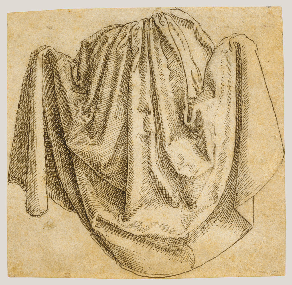 Detail of Study of a Hanging Drapery by Hans Brosamer