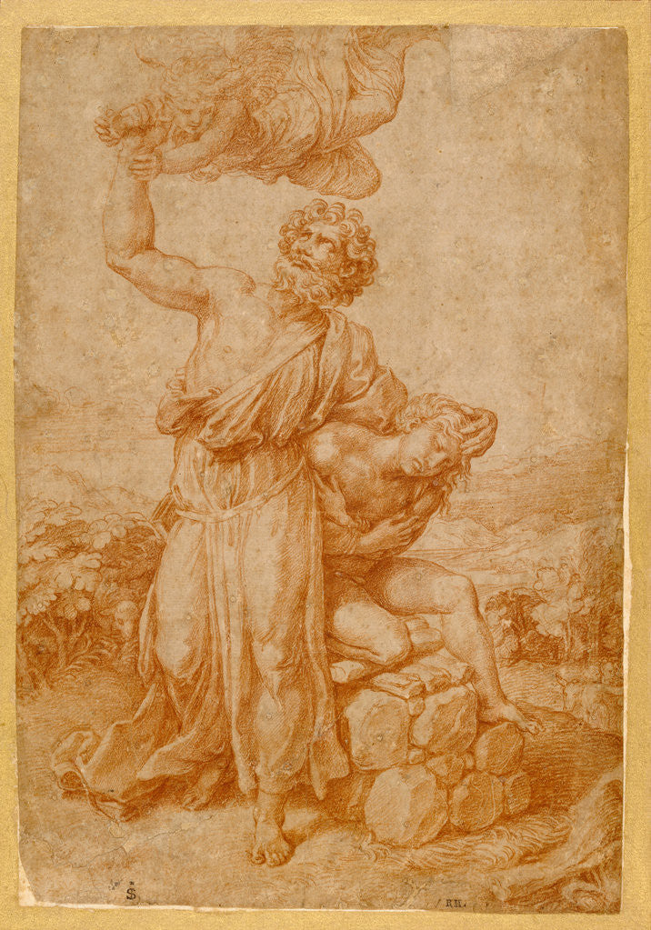 Detail of The Sacrifice of Isaac by Giulio Romano