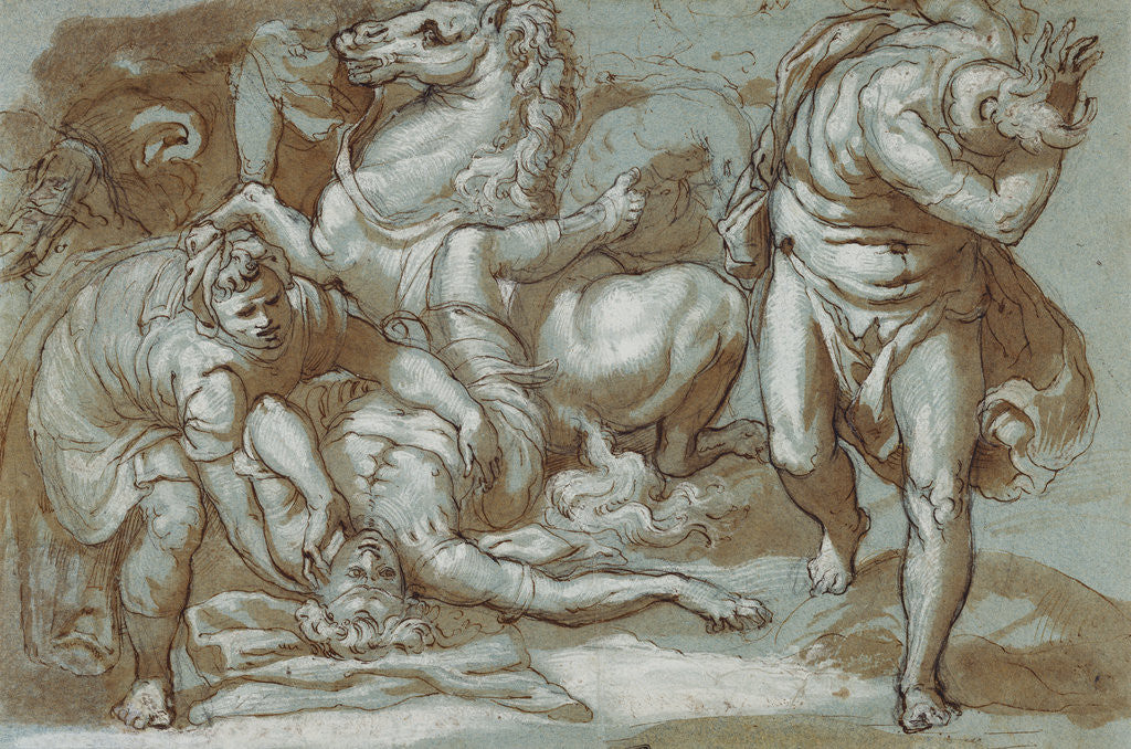 Detail of The Conversion of Saint Paul by Taddeo Zuccaro