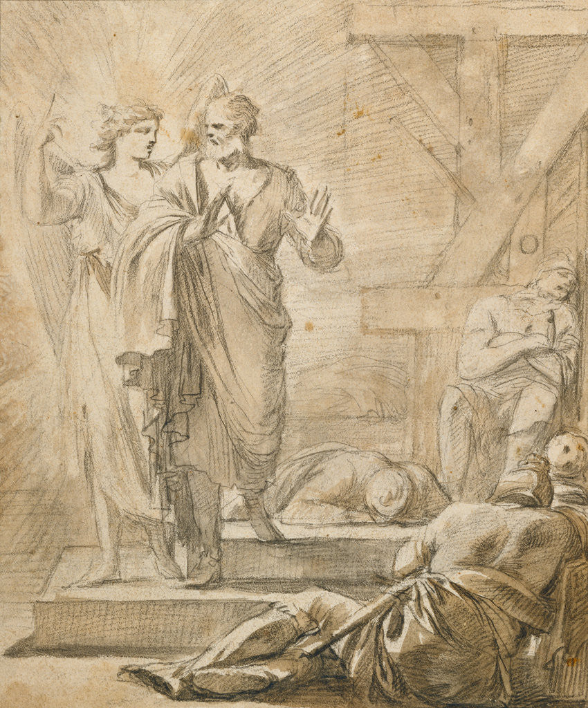 Detail of The Liberation of Saint Peter by Laurent de La Hyre
