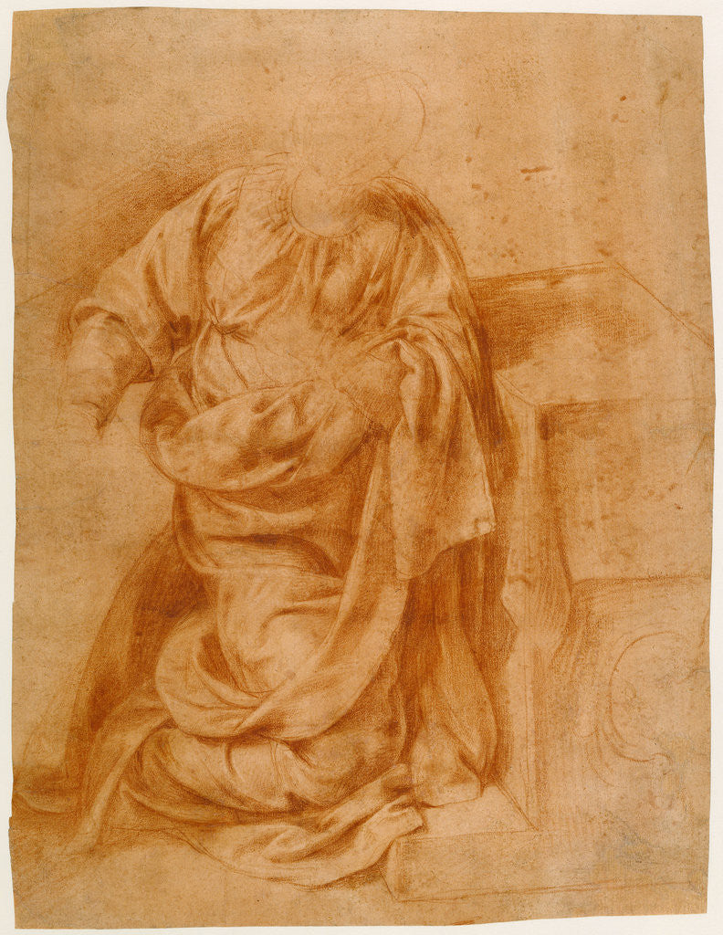 Detail of Study for the Kneeling Virgin by Tanzio da Varallo