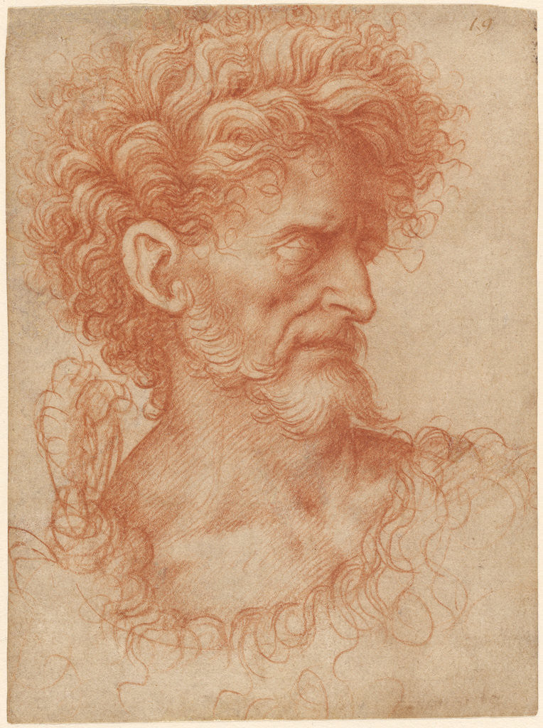 Detail of Saint John the Baptist by Giovanni Agostino da Lodi