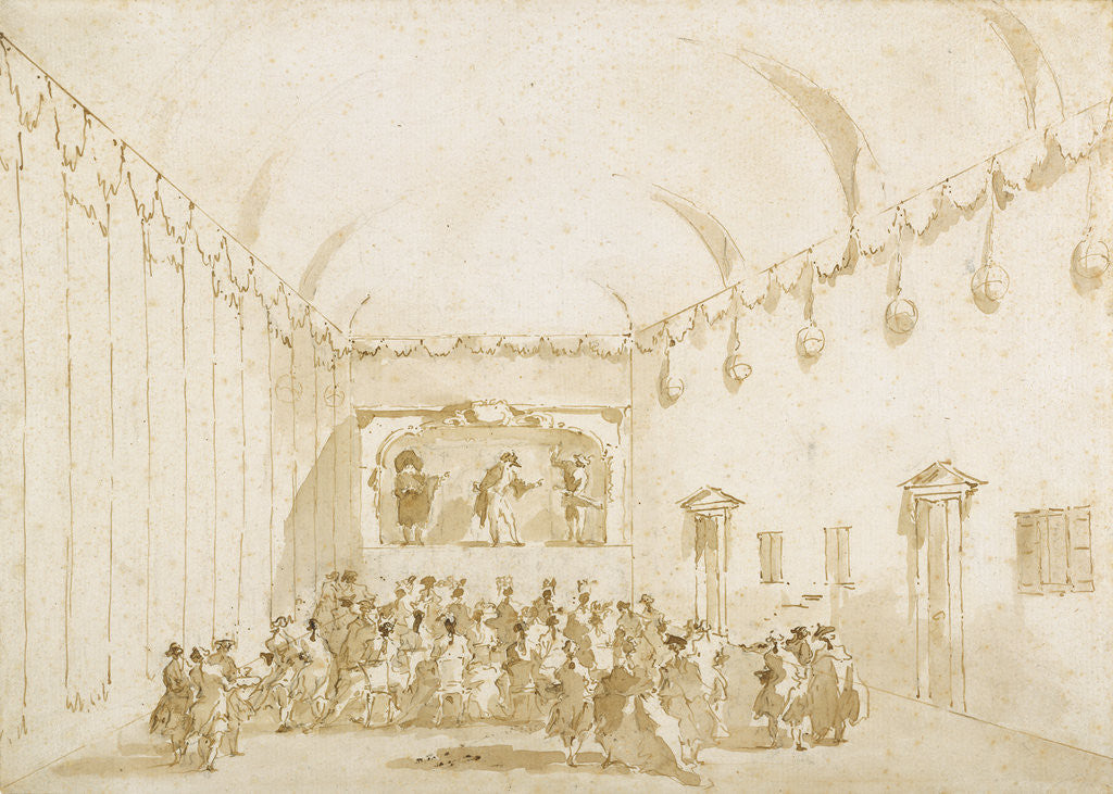 Detail of A Theatrical Performance by Francesco Guardi