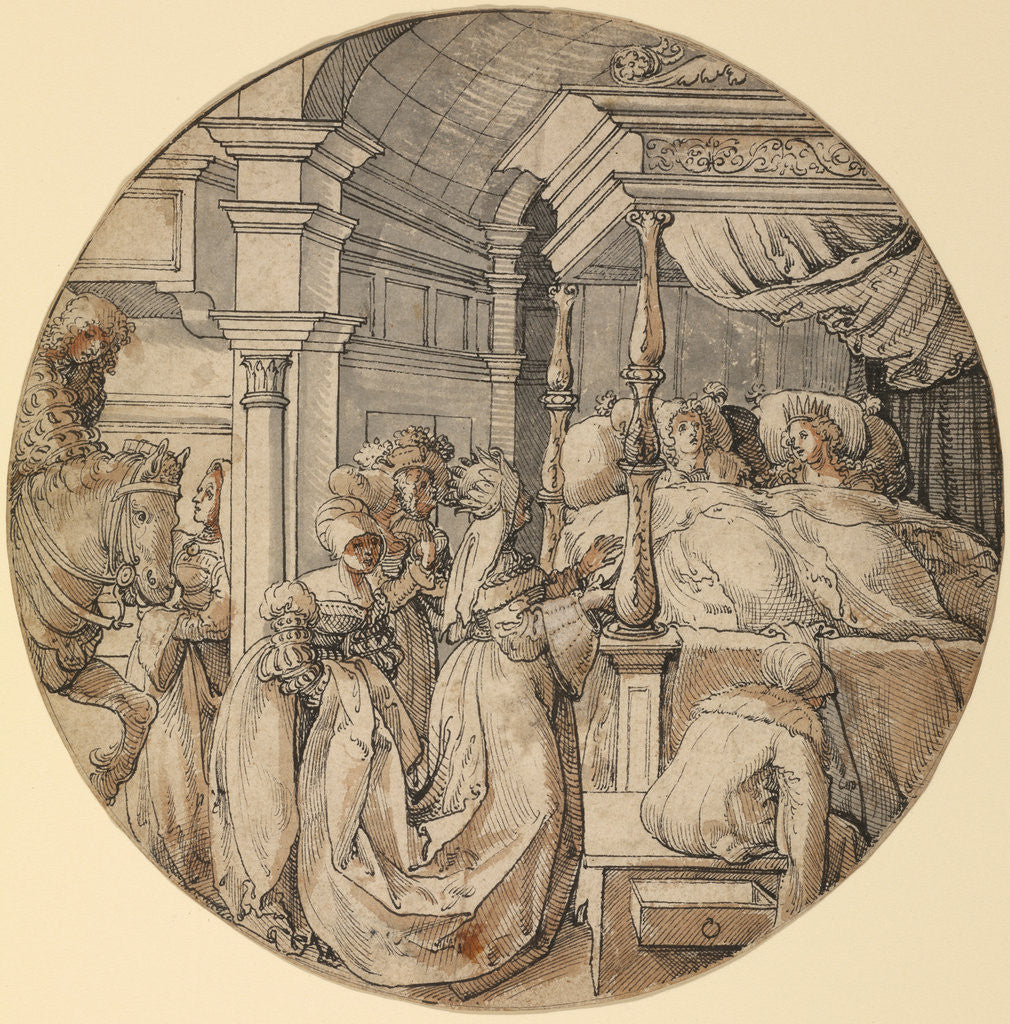 Detail of Bridal Scene by Jörg Breu the Elder