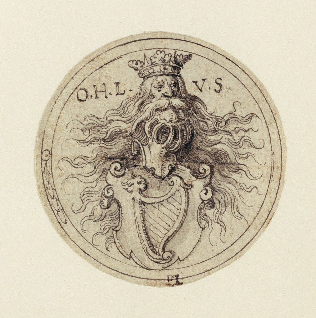 Detail of Design for a Bookplate or a Glass Etching by Virgil Solis