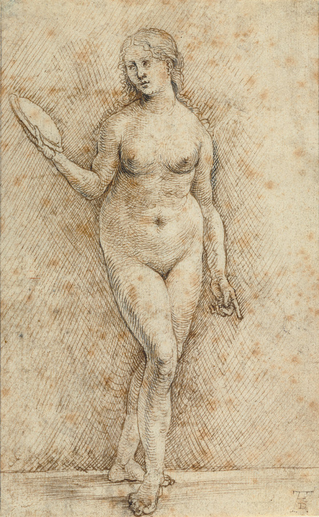 Nude Woman with a Mirror (Vanitas) by Hans von Kulmbach