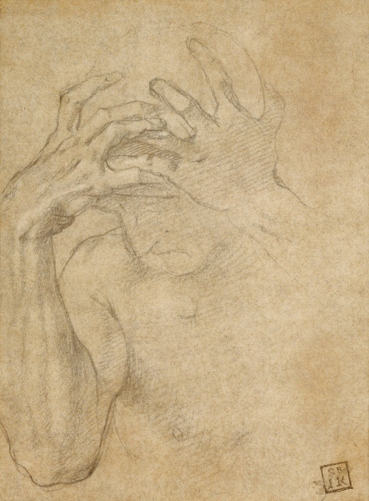 Detail of Study of Jealousy by Agnolo Bronzino