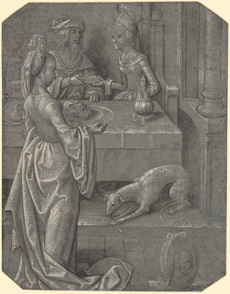 Detail of Salome with the Head of John the Baptist by Cornelis Engebrechtsz.