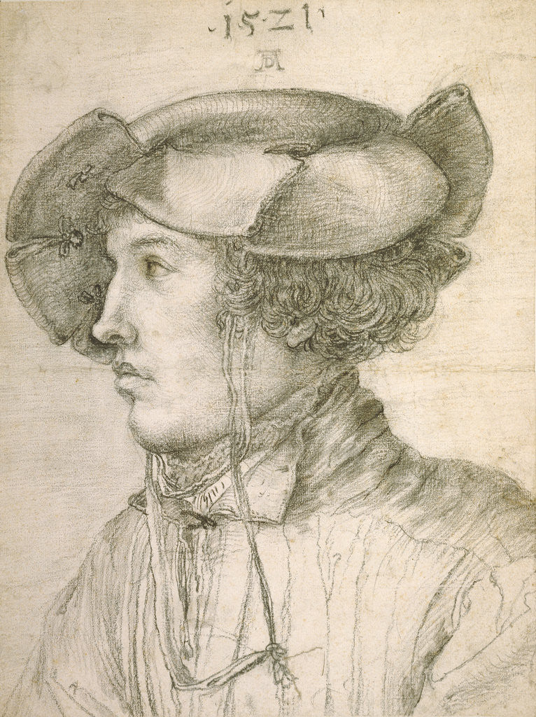 Detail of Portrait of a Young Man by Anonymous