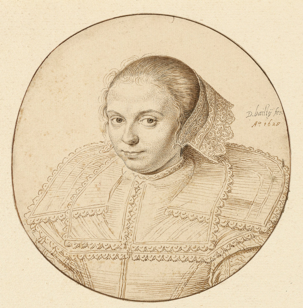 Detail of Portrait of a Woman by David Bailly