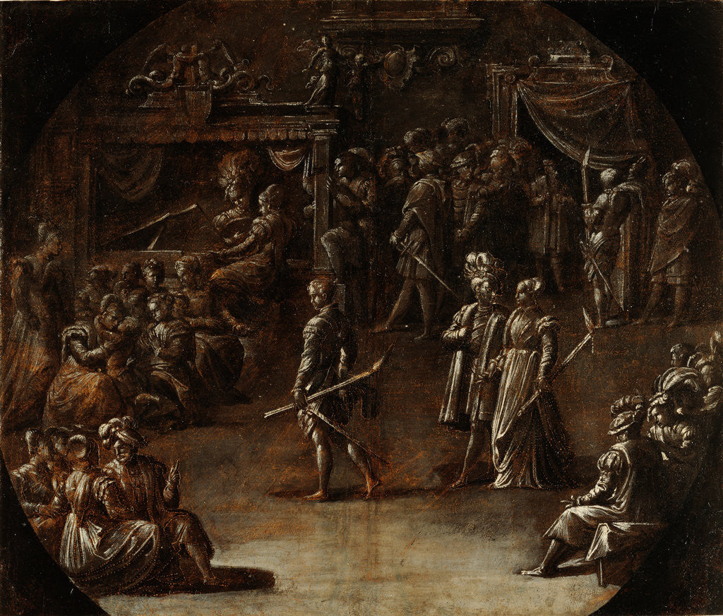 Detail of Marriage of a Patrician Couple by Nicolò dell'Abate