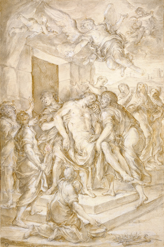 Detail of The Entombment by Niccolo Ricciolini